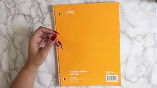 Turning a Notebook Into a DIY Planner  Cheap Planning [upl. by Hacceber84]