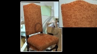 HOW TO UPHOLSTER THE BACK OF A CHAIR  ALO Upholstery [upl. by Standford]