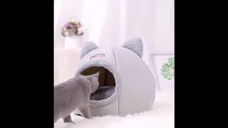 New Deep Sleep Comfort In Winter Cat Bed Iittle Mat Basket Small Dog House Products shorts [upl. by Rutan]