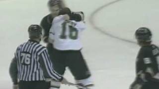 Chris Kunitz vs Sean Avery Nov 22 2008 [upl. by Cini]