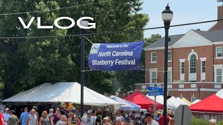 VLOG My hometowns annual Blueberry Festival 🫐 Burgaw North Carolina [upl. by Fredericka388]