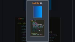 CardFlip in CSS css coding shorts viral [upl. by Amiel871]