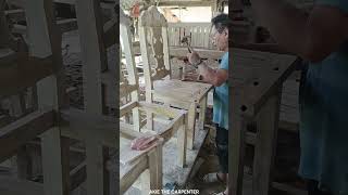 Dining Chair for Home Commercial Use I Woodworking Basics Solid Dining Chairs I Akie The Carpenter [upl. by Ednarb]