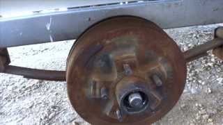 Surge Brake Wheel Brake Cylinder Replacement DIY [upl. by Oram]