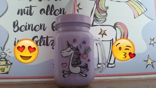 Unicorn Fluffy Slime Selber Machen❤LeonieKawai Xoxo [upl. by Adierf]