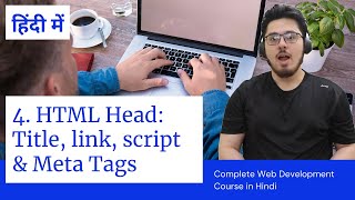 HTML Tutorial Title Script Link amp Meta Tags  Web Development Tutorials 4 [upl. by Jemy]