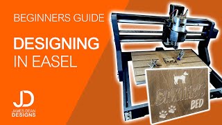 Beginners guide to designing in Easel  3018 PRO [upl. by Corkhill]