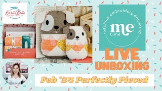 Live Perfectly Pieced Feb ‘24 Unboxing and Special Project [upl. by Airb647]