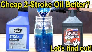 Cheap 2Stroke Oil Better Lets find out Amsoil vs SuperTech 2Cycle Oil [upl. by Mizuki385]