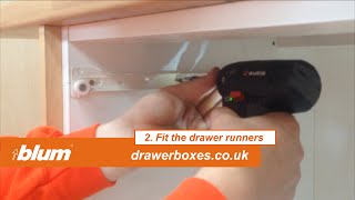 Blum INTERNAL Metabox  shallow kitchen drawer box  2 of 2 Fit the runners [upl. by Nwahsar711]