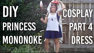 How to Make Mononoke Dress  Part 4 of my Princess Mononoke Cosplay DIY [upl. by Akimik]