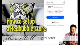 How to setup a Redbubble store to sell your work or for private use [upl. by Wildermuth]