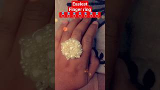 easiest jwellerymakingathome finger ring making at homeytshorts youtubeshorts [upl. by Edwina416]