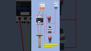 Electric heating element wiring diagram  How to wire electric heating Rod  Electricalgenius [upl. by Hutt]