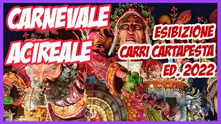 Carnevale Acireale 2022 🔴 esibizione carri cartapesta 🔥 [upl. by Darian]