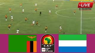 Zambia vs Sierra Leone  Africa Cup of Nations Qualification 2024  Todays Match [upl. by Nahsad]