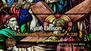 Mozart  Missa Brevis in C K220 quotSpatzenMessequot  Kyrie [upl. by Sluiter]