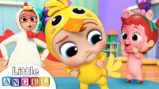 Baby Johns Chicken Dance  Little Angel Nursery Rhymes amp Kids Songs [upl. by Atiuqad]