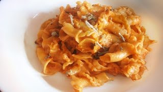 Campanelle with Braised Cabbage Mustard and Sage  Vegetarian Romanian Pasta recipe [upl. by Aikaz]