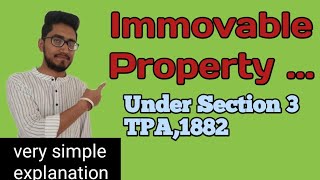 immovable property TPA  section 3 of Transfer of property Act definition of immovable property [upl. by Bisset]