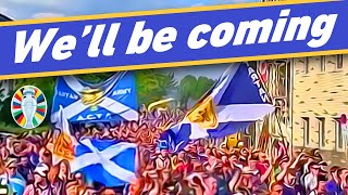 We’ll be coming down the road  Tartan Army Scotland football fans street chant With lyrics subs [upl. by Enelyt198]