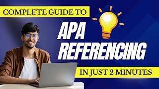 Master APA Referencing  How to Cite Sources in APA Style  APA Citation Tutorial [upl. by Deny851]