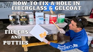 HOWTO CHOOSE THE BEST FILLERS TO FIX HOLES IN FIBERGLASSGELCOAT [upl. by Shanney]