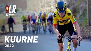 Incredible Tension at Kuurne Bruxelles Kuurne 2022  Lanterne Rouge x Zwift [upl. by Haran]