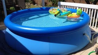 Intex Easy Set Pool Review  Inflatable Pool [upl. by Naesal]