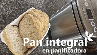 Pan de harina blanca e integral  En panificadora [upl. by Hsirahc153]