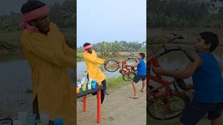 Garib beta ki bicycle 🚲 ka tyre  emotional video shorts [upl. by Keely]