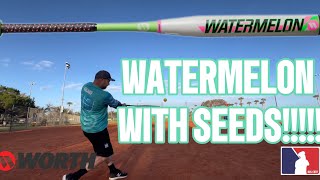 2024 WORTH LEGIT WATERMELON SENIOR BAT REVIEW [upl. by Oman]