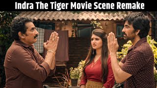 Ravi Tejas Superhit Scene  Indra The Tiger Movie Scene Remake  JayaramSree Leela  Dhamaka Movie [upl. by Tekla]