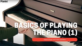 Basics of Playing Piano Seating and Posture 1 [upl. by Adihsar]