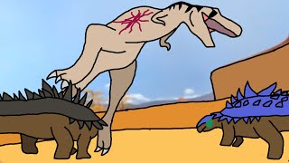 tarbosaurus vs polacanthus [upl. by Farand]