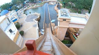 Journey to Atlantis 4K OnRide SeaWorld Orlando [upl. by Nrol]