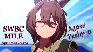 【ウマ娘】Eng sub 新衣装アグネスタキオン SWBCマイル スプリンターズステークス Uma Musume Pretty Derby SWBC Mile Sprinters Stakes [upl. by Atinyl304]