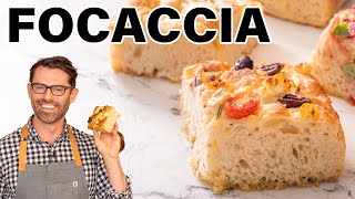 Easy Focaccia Recipe [upl. by Yanej]