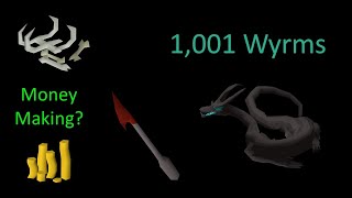 Matando 1001 Wyrms OSRS Money Making [upl. by Kursh]