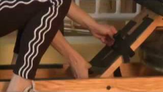 How to Row with WaterCoach  Adjusting the footpad position on the WaterRower [upl. by Sajet23]