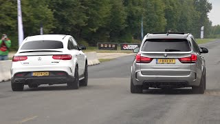 MercedesAMG GLE63 S vs BMW X5 M [upl. by Vanya]