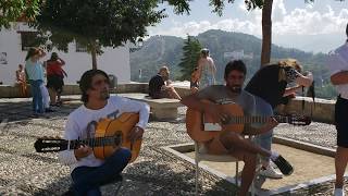 Flamenco de Gitanos Españoles Albaicín Granada [upl. by Hafirahs]