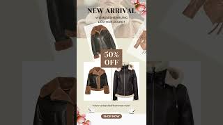 Seasons Best Women Shearling Jackets  50 off [upl. by Yde]