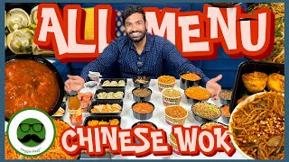 Eating All Menu at Chinese Wok  Veggie Paaji Food Challenge [upl. by Enehpets306]