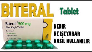 BİTERAL Tablet Ornidazol Nedir Niçin Kullanılır Nasıl Kullanılır Yan Etkileri Nelerdir [upl. by Weiler]