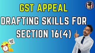 GST Appeal drafting skills for section 164 by CS KK Agrawal  GSTAppeals gst gstupdates tax [upl. by Oakleil]