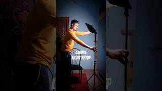 A Simple Light Setup for you 📸 shorts photography filmmaking [upl. by Bartolomeo]