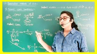 Malonic Ester Synthesis  Koop Synthesis Preparation Methods of Amino Acids [upl. by Jsandye675]