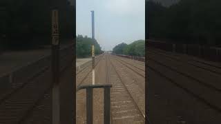 Live view from train drive cab of fastest non stop train green line express crossing kot radhakishan [upl. by Franciska]