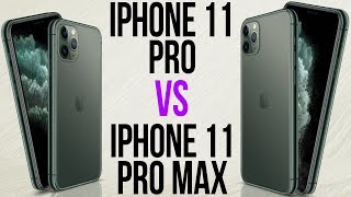 iPhone 11 Pro vs iPhone 11 Pro Max Comparativo [upl. by Niwle]